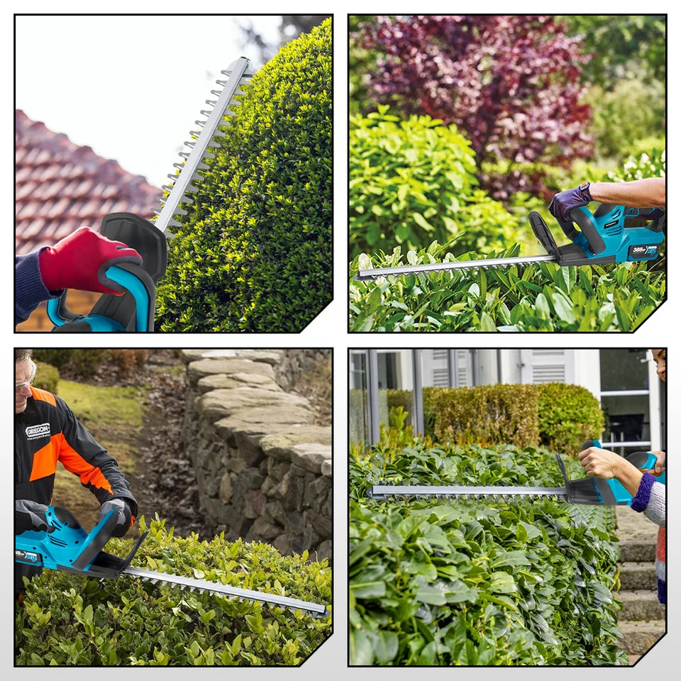 YOFIDRA 2000W 15000RPM Electric Hedge Trimmer Cordless Lawn Mower Hedge Pruner Trimmer Garden Power Tool For Makita Battery Pin