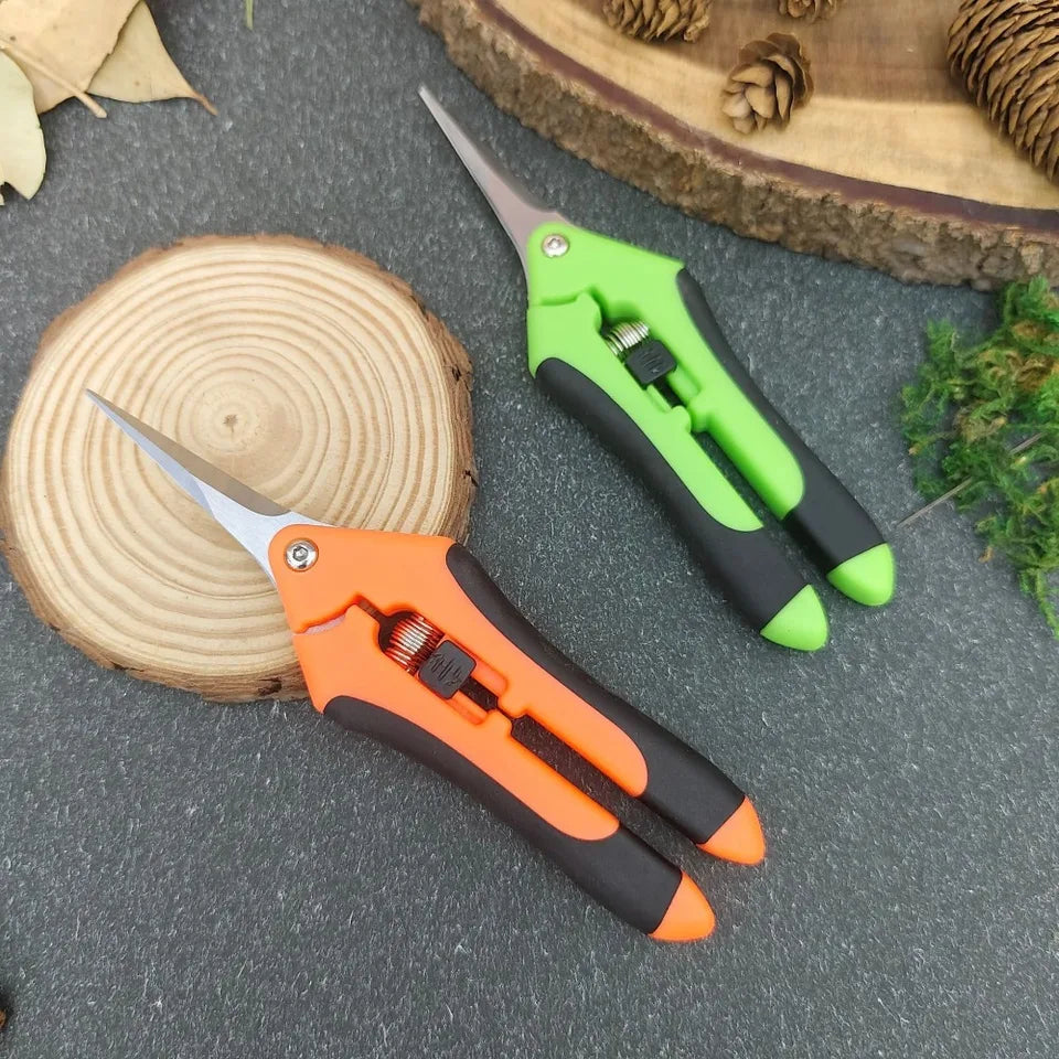 Stainless Steel Pruning Shears Handheld Garden Scissors Practical Trimming Tool for Branches Flowers and Household Plant Care
