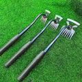 2-in-1 Manganese Steel Hand Weeder Multifunctional Garden Rake Agricultural Weed Puller Shovel Grass Rooting Soil Loosening Tool