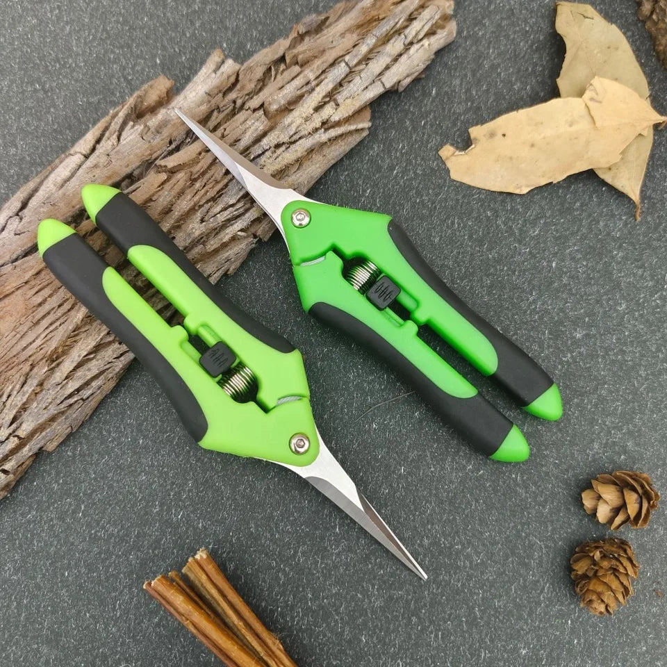 Stainless Steel Pruning Shears Handheld Garden Scissors Practical Trimming Tool for Branches Flowers and Household Plant Care