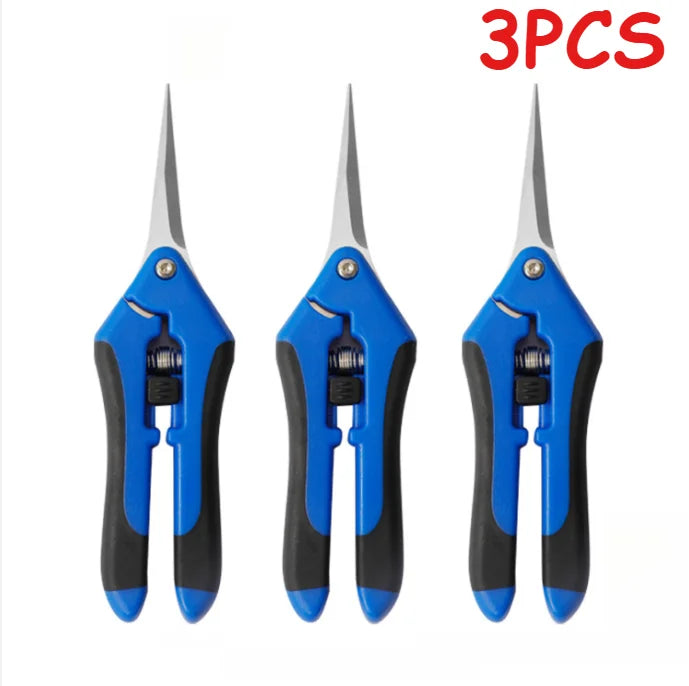 Stainless Steel Pruning Shears Handheld Garden Scissors Practical Trimming Tool for Branches Flowers and Household Plant Care