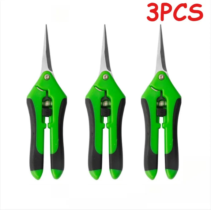 Stainless Steel Pruning Shears Handheld Garden Scissors Practical Trimming Tool for Branches Flowers and Household Plant Care