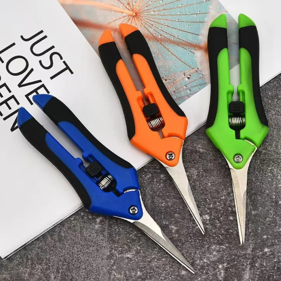 Stainless Steel Pruning Shears Handheld Garden Scissors Practical Trimming Tool for Branches Flowers and Household Plant Care