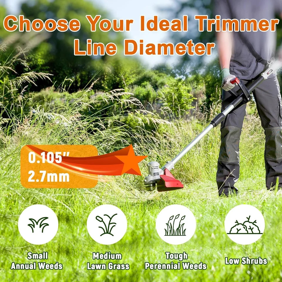 TSES 1.5LB Trimmer Rope Star Shape, String Trimmer Line, Commercial Grade Pentagon Weed Eater Spool, Premium Nylon Universal
